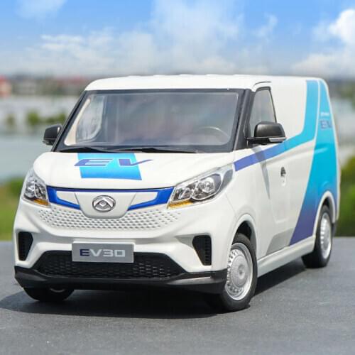 1/18 MAXUS EV30 electric commercial vehicle transport alloy car model diecast metal van toys collection souvenir adult kids gift