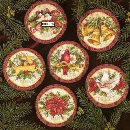 GUA075 Kit Christmas Chorus Ornament Festival Ornament Christmas Tree Decorations Cross Stitch Kits Cross-stitch Embroidery Set