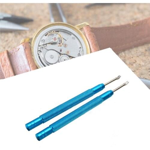 2pcs Watch Repair Tool Kit Watch Hand Remover Manual Remover Needle Bar Replacement Watch Tools Accessories Aluminum Alloy