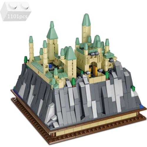 NEW Famous Architecture School of Witchcraft and Wizardry Building Blocks Kit Bricks Castle Classic Model Toys For Children Gift