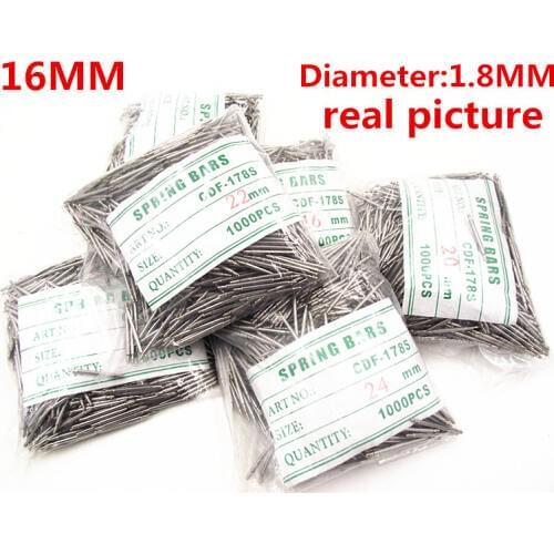 Wholesale 1000PCS / bag High quality watch repair tools & kits 16MM spring bar watch repair parts diameter 1.8MM - BS830