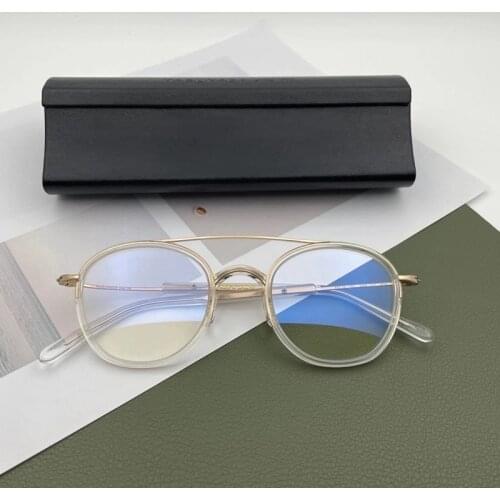 Original Glasses Frame Titanium Prescription Glasses Women Myopia Eyeglasses Frames for men Vintage Japan Designer Brand Glasses