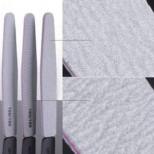 100/Pack Wholesale 100/180 Nail File Buffer Supplies For Professional Accesorios Set Trimmer Beauty Nail Artist Business Vendor