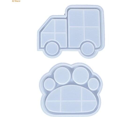 Crystal Epoxy Mold Coaster Locomotive Tray Mirror Plate Casting Silicone Mould