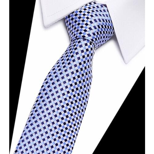 Mix many color Slim Luxury Tie 100% Silk Jacquard Woven Ties For Men 8cm Striped Neckties Mans Neck Tie For Wedding Business