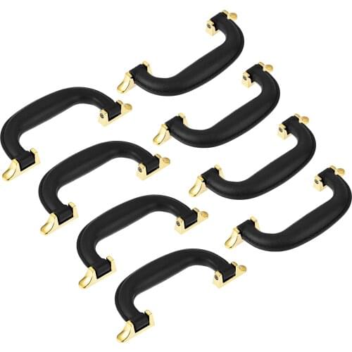 Uxcell Luggage Handle, 154mm/6.06" Length Strap Grip Replacement for Suitcase Case Toolbox, Black 8Pcs