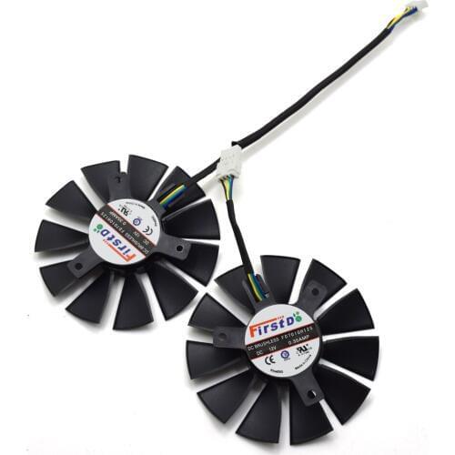 Neue 75 MM Firstd FD7010H12S DC 12 V 0,35A 4PIN EBR 40mm fan for asus strix gtx 750ti 960 graphics grafikkarte kUhlung Fa