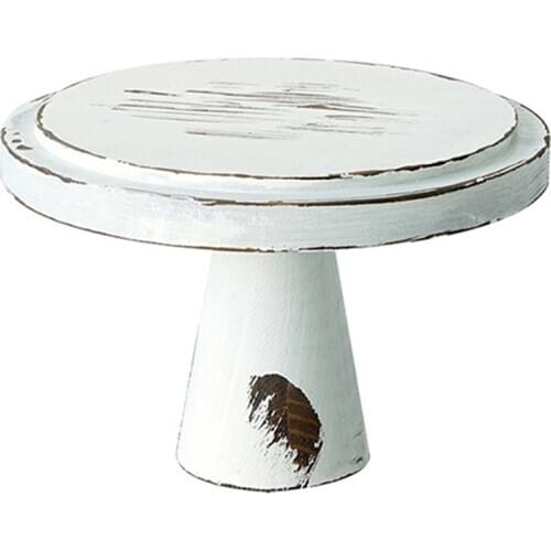 Sweetgo Vintage White Wood Cake Stands Ornament Storage Racks Wedding Cake Tools For Fondant Cupcake Storage Holders S