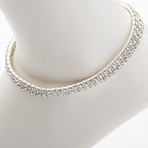 YFJEWE aimlessly full bling rhinestone elastic bangle anklebones elasticity Anklet New luxury fashion the bride anklets A005