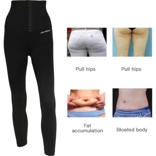 3-breasted Abdomen Pants Womens Hip-lifting Waist Fitness Pants High-waist Leggings Shaping Yoga Sports Tights Slim Sexy