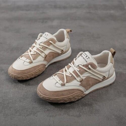 Women Sneakers 2021 Spring Casual All-Match Trainers Outdoor Walking Shoes Female Comfortable Soft Bottom Lace Up Sneakers