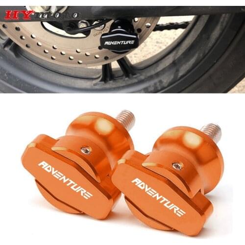10MM For KTM 990 SMT/SUPERMOTO/SUPER DUKE 1090/1190/1290 ADVENTURE R Motorcycle CNC Aluminum Stand Screws Swingarm Slider Spools