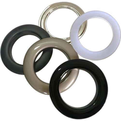 20pcs/lot outer 62mm big round metal brass eyelets with washer metal grommets Gray/Matte black/Bright black free shipping