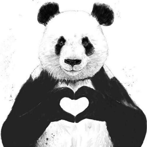 5D DIY Diamond Painting Panda Diamond Embroidery Full Cross Stitch Needlework Rhinestone Mosaic Home Decor Handmade Gift