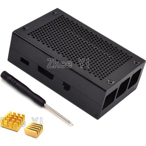 Aluminum case with Heatsink for Raspberry Pi 3 Model B,Pi 3 B+,Pi 2 Model B