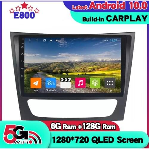 128GB Rom Car Radio GPS NAVIGATION For Mercedes E-Class W211 E200 Android 10 Multimedia Video Player Autoradio Stereo