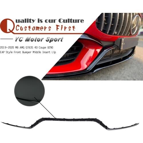 Car Accessories CF FRP EDITION1 Aerodynamic Package Style Front Bumper Middle Insert Lip Fit For 19-20 AMG GT63S 4D Coupe X290