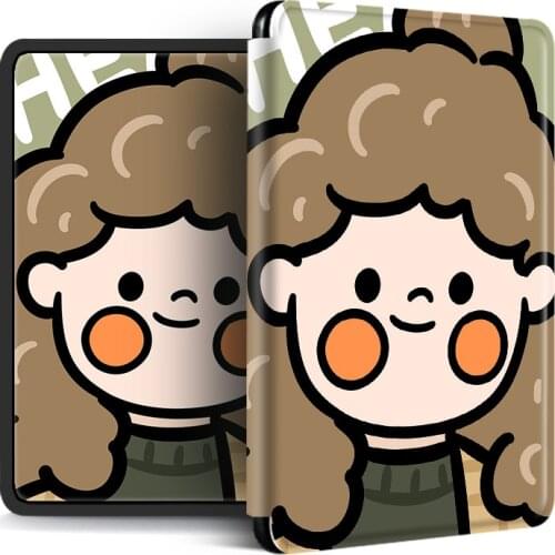 Goat and Little Girl Cases for Amazon Kindle Paperwhite2018 2019 (PQ94WIF/J9G29R) Funny Cute KAWAI Funda for Kindle Paperwhite