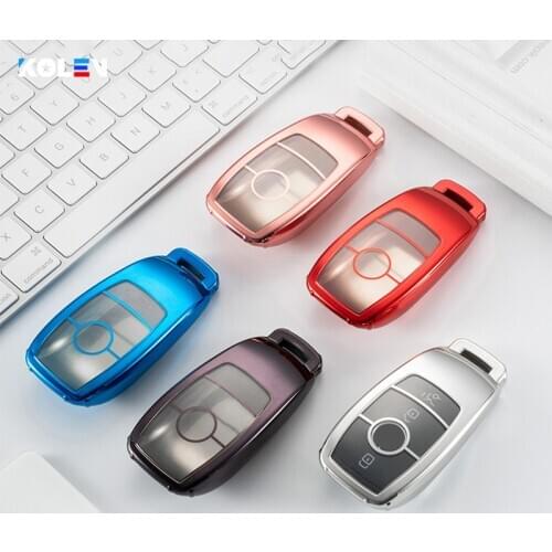 TPU Car Remote Key Case Cover Protective Holder Shell For Mercedes Benz E Class W213 2017 2018 S Class E200 E260 E300 E320 Fob