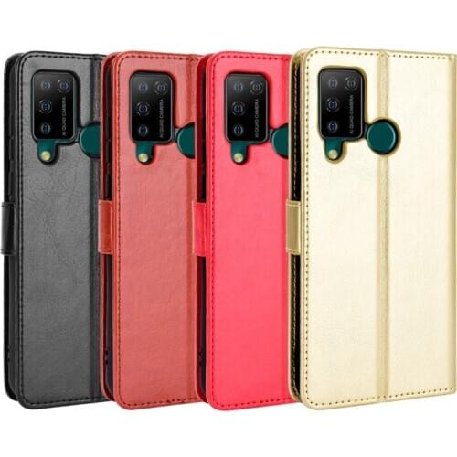 Wallet Case for Doogee N20 Pro Coque with Anti-lost Strap Para Stand Business Cover Multi-card Slot Holder for Doogee N20Pro