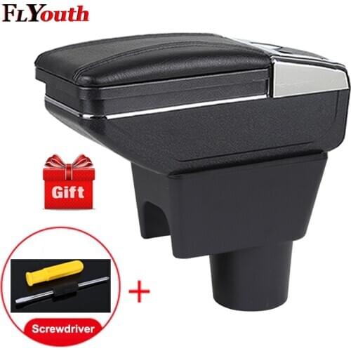 For Renault Duster 2010-2018 Car Armrest Box Central Store Content Box Cup Holder Ashtray Interior Car-Styling Auto Accessories