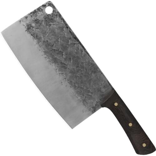 Forged Chinese Butcher Knife Camping Serbian Chef Knife Handmade Full Tang Sliced Chef Kitchen Butcher Nakiri Chopping Knife