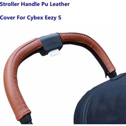 Leather Covers For Cybex Eezy S Stroller Armrest Protective Pu Case cover Pram Bumper Bar Baby Carriage Handles Accessories