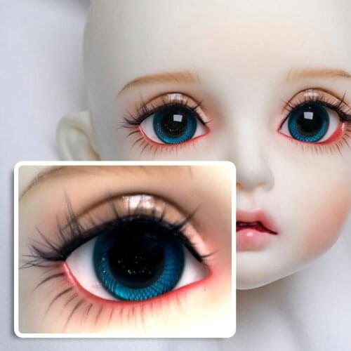 BJD doll eyeballs are suitable for 14mm 16mm size imitation dream green glass eyeballs doll accessories