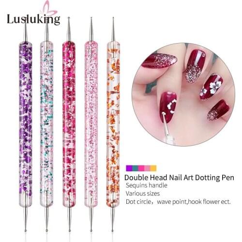 Manicure Brushes Sets Dotting Pen Acylic Nail Extension Painting Nail Brushes for Nail Art Gel Nail Polish Tools Professional