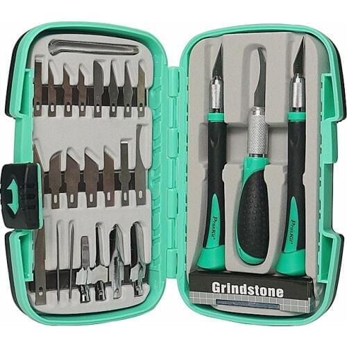 Proskit PD-395A Multifunctional knife woodworking tools Set for carving tools Proskit Prokits chisel kit (30 groups)