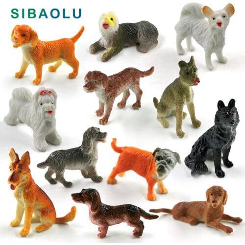 New Simulation Farm Poultry Small Pet Cat Dog figurine Animal model Diy home decor miniature fairy garden decoration accessories
