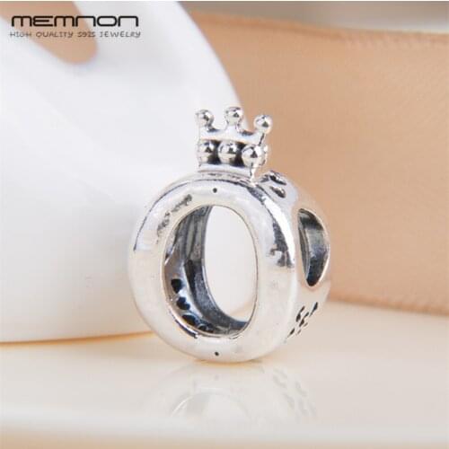 2018 New autumn collection Crown O Charms 925 sterling Silver fit beads Bracelet Necklace charm DIY for women Memnon Jewelry