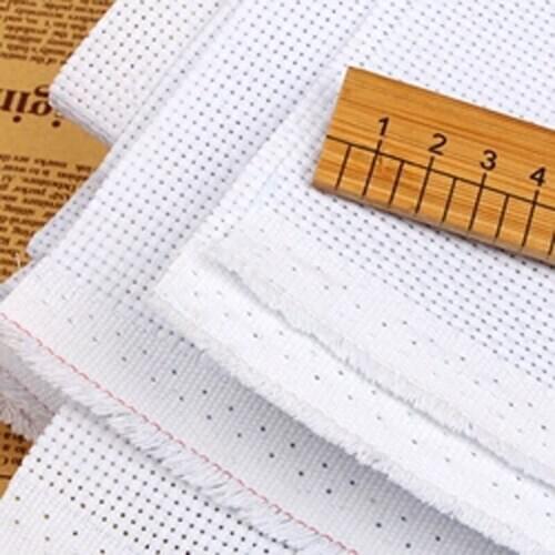 One room FREE Shipping embroidery fabric 18ST 18CT cross stitch canvas cloth white 50-50cm