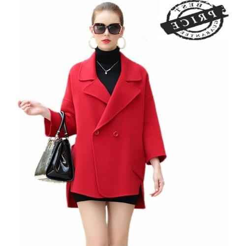 Coat Women 2021 Fashion Autumn 2a% Wool Coats Spring Elegant Ladies Jackets Winter Jacket Casual Clothing Casaco LWL653