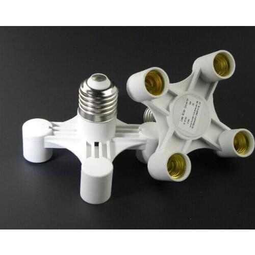 E27 to 4 E14 Light Bulb base lamp holder socket adapter Converter Lamp Adapter lamp holder E14 to 4 heads E14 available