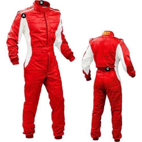 Personality bright color car kart racing suit and white light spot drift racing car cloth bike racers jackets