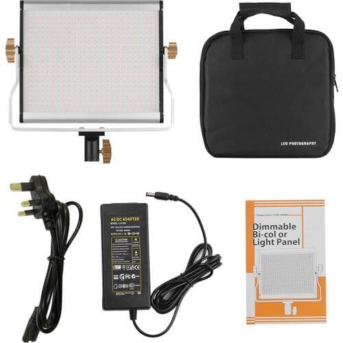 Andoer Portable LED Video Light 480 Beads 3200-5600K Dimmable LED Video Panel Light for Studio Photography Video Shooting