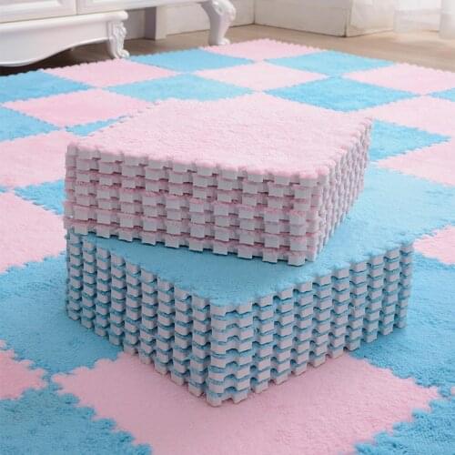 QWZ 10Pcs/Lot Childrens Mat Baby Toys Plush Play Mat EVA Foam Developing Mat Puzzle Kids Soft Floor Rug Game Crawling Playmat