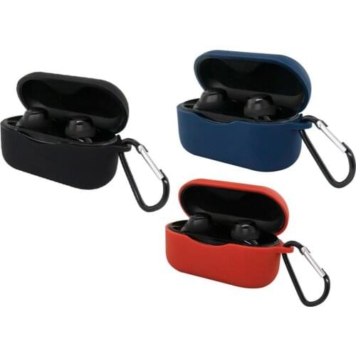 Headphone silicone protective cover drop-proof solid Silicone Case Cover with Carabiner for anker soundcore Life Dot2 Dropship