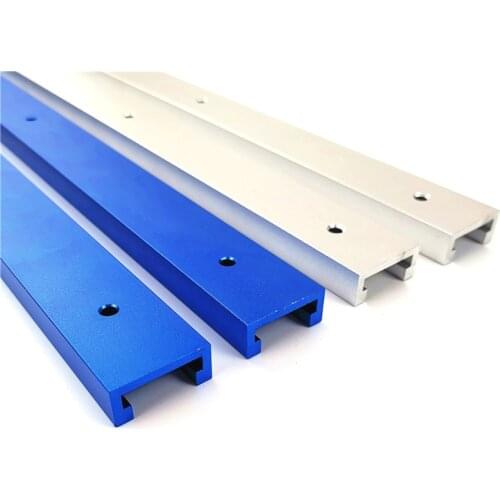 300-800mm Miter T-Track Woodworking Track Aluminum Alloy Track Gauge tilted Track Slot for Wood working Workbench fixed Tools