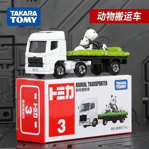TAKARA TOMY Genuine PANDA TRANSPORTER Scale 1/76 No.3 Metal Vehicle Simulation Model Boy Toys