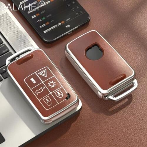 TPU Protection Car Key Case Cover Shell For Volvo S60 S80 V60 XC60 XC70 S60L V40 XC90 Remote Control Case 5 Buttons Holder