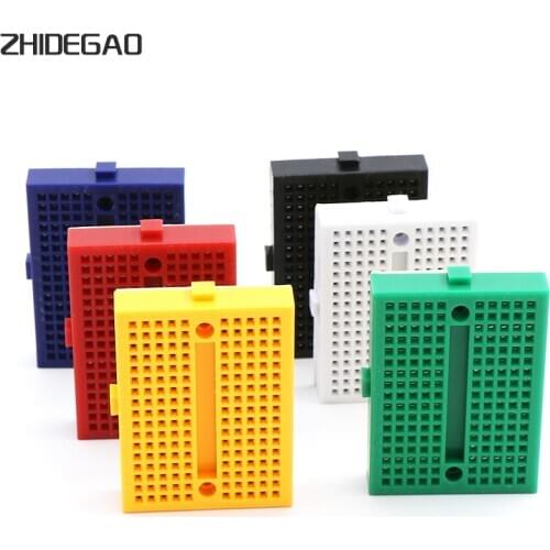 6PCS SYB-170 Universal Solderless Prototype Breadboard 170 tie-points Mini Breadboard kit for Arduino
