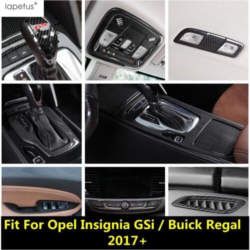Interior For Opel Insignia GSi / Buick Regal 2017 - 2021 Handle Bowl AC Air Vent Gear Shift Cover Trim Carbon Fiber Accessories