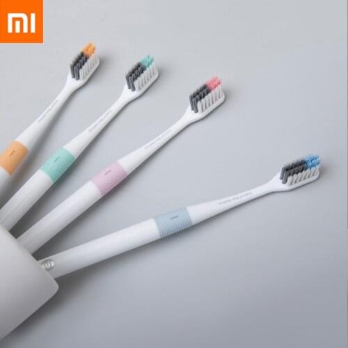 Xiaomi Doctor B Toothbrush Bass Method Sandwish-bedded better Brush Wire 4 Colors Including 1 Travel Box For smart home