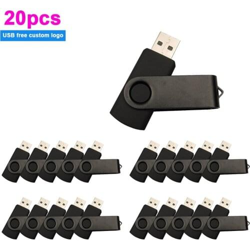 20pcs/lot Mini USB2.0 16G 32GB 64GB Real Capacity USB Flash Drive 128GB Pendrive 16GB 8GB Pen Drive Flash Memory Stick free logo