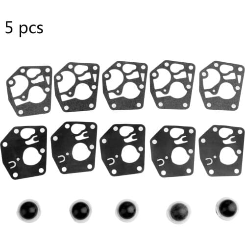 5 Sets Carburetor Diaphragm Kit Fit For Briggs & Stratton 494408 694394 Primer Bulb & Diaphragm Gasket # 795083 495770