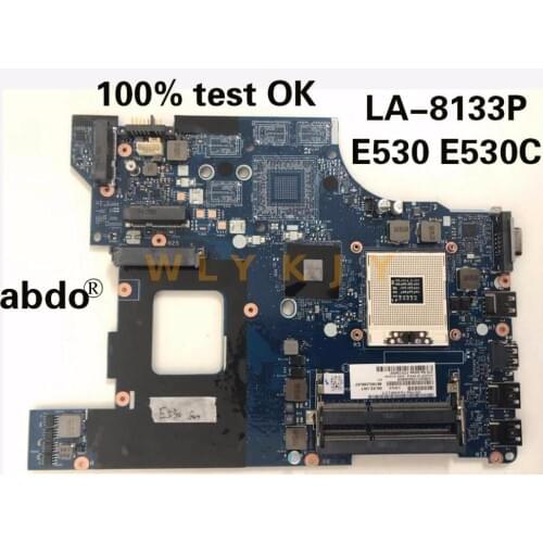 Abdo QILE2 LA-8133P for Lenovo ThinkPad E530 E530C notebook motherboard FRU 04W4014 PGA989 HM77 DDR3 100% test work