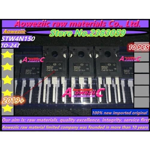 Aoweziic 2019+ 100% new imported original STW4N150 W4N150 TO-247 High-voltage field effect tube 1500V 4A