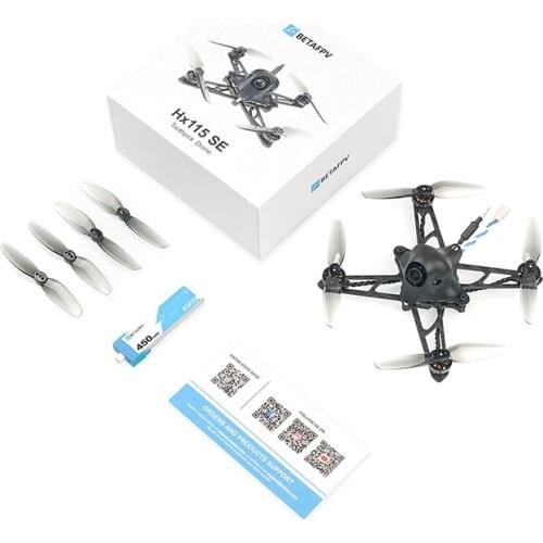 BETAFPV HX115 SE 115mm 3-inch 1S Toothpick Racing Drone F4 1S 12A AIO Flight Controller 3-5 Minutes Flight Time RC Quadcopter